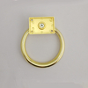 Mango de anillo de puerta polizada de oro de aleación de zinc