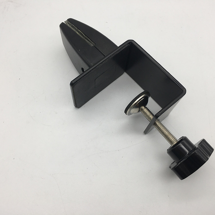 Estación de trabajo de oficina Abrazadera de panel de vidrio de