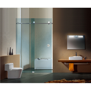 accesorios de baño del sistema de puerta corredera de vidrio de ducha de acero inoxidable