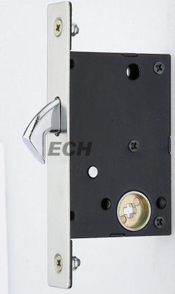 Proveedor de China de vidrio de acero inoxidable Cuerpo de cerradura de puerta corrediza (ESD-017)
