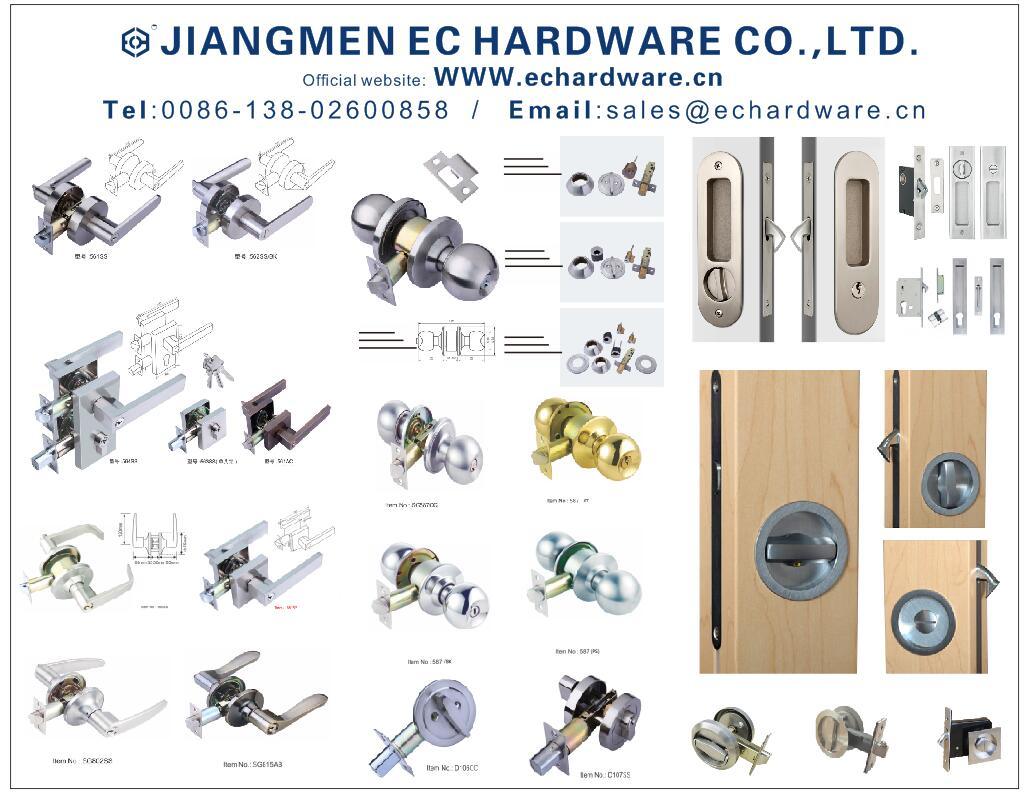Cuatro colores (YS004) Zinc Alloy Shower Room Door Lock de privacidad