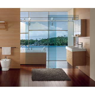 Accesorios de baño deslizantes de rodillos para puertas de ducha de China para accesorios de puertas correderas de vidrio sin marco
