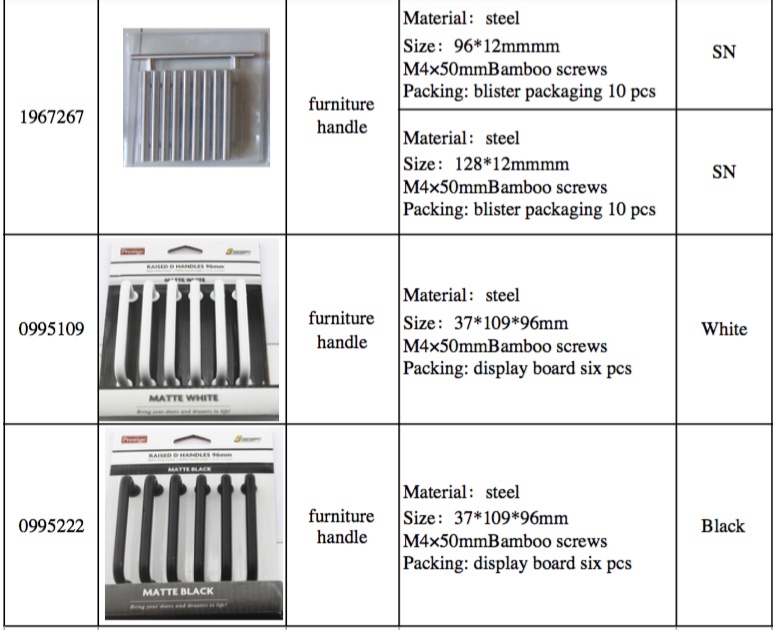Manija de muebles de hardware de puerta de granero negro latón
