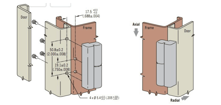 Bisagras desmontables para armario, armario, puerta, muebles, Antrader