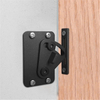 Cerradura del pestillo del perno de la diapositiva del hardware de la puerta del granero deslizante del acero al carbono negro para las puertas de madera