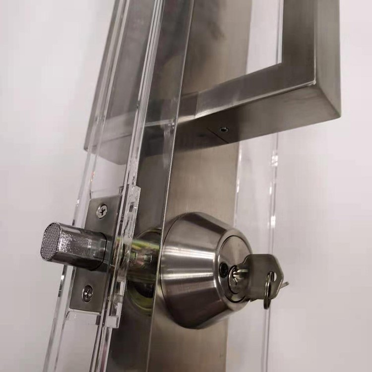 Juego de cerradura de puerta delantera de entrada de vidrio de