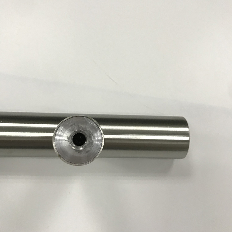 Tirador de puerta de vidrio de madera larga de acero inoxidable