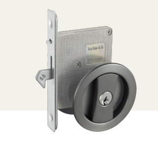 Cerradura de bolsillo de aleación de zinc negro y cerradura de puerta corrediza