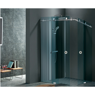 Sistema de puertas corredizas de vidrio Herrajes para puertas de ducha Herrajes para vidrio de baño de acero inoxidable