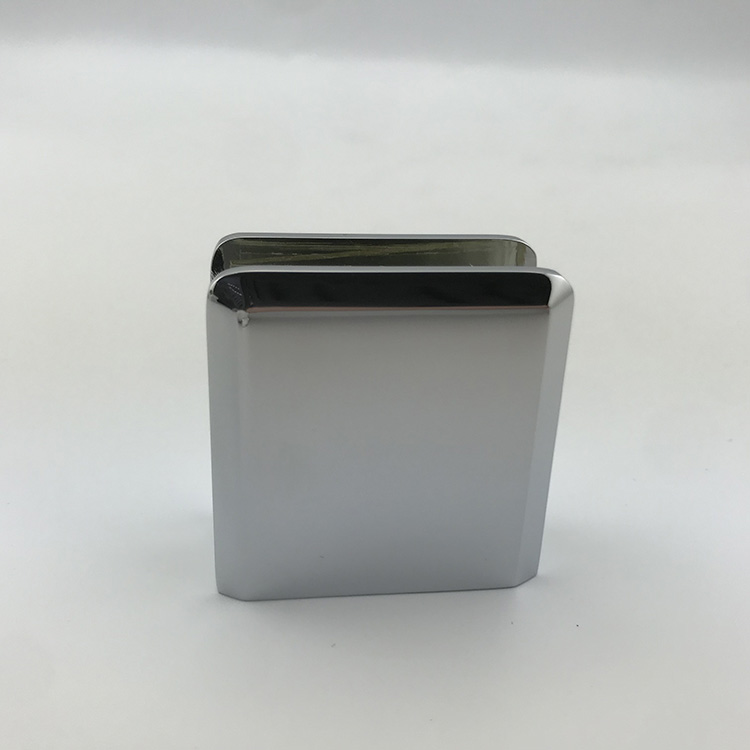 Abrazadera de vidrio cuadrada pequeña en forma de D de astilla plana de latón para PC
