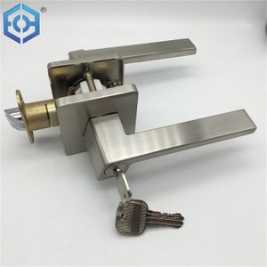 Cerradura de palanca de manija de puerta de doble cara con mecanismo de aleación de zinc sólido seguro SN