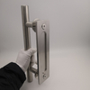 Manija de puerta de granero de acero inoxidable 304 SSS de carbono resistente