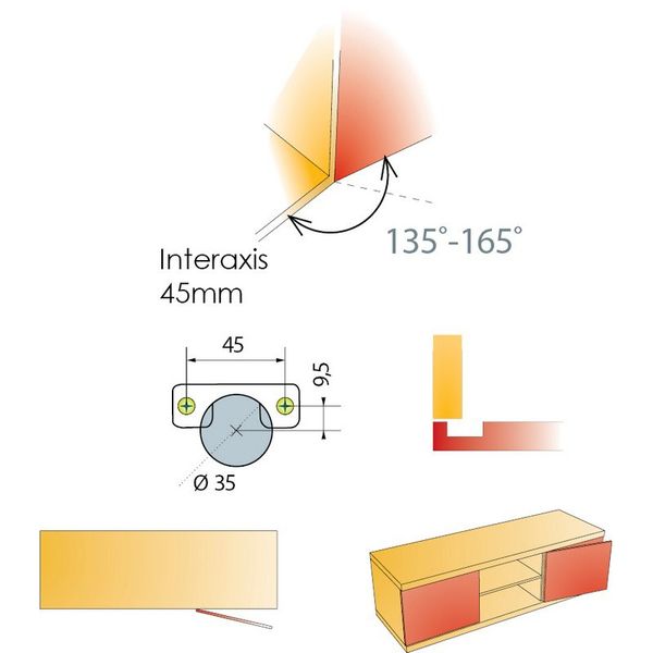 Gabinete de cocina oculto Mesa plegable Muebles de acero inoxidable