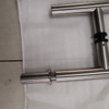 Manija del tirón del acero inoxidable del tubo redondo del hardware de la puerta de cristal con la cerradura