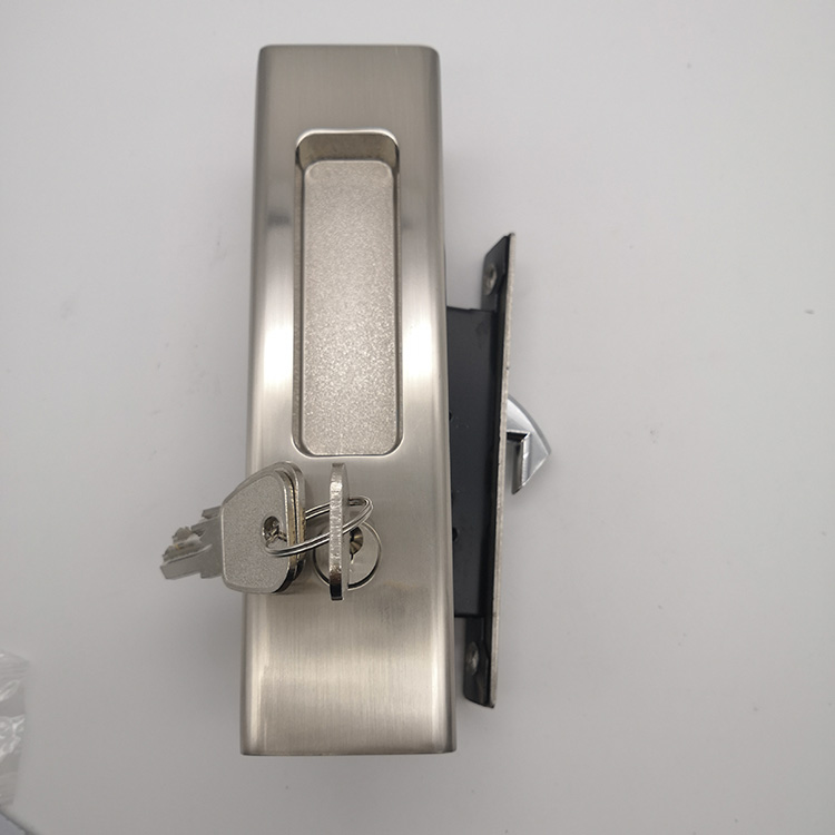 Cerradura de puerta corredera ovalada de aleación de zinc SN con cerradura de puerta de baño con llave