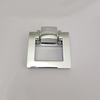 Silver Zinc aleación cuadrado cromo cromo anillo pulido mango para sillas gabinetes puertas