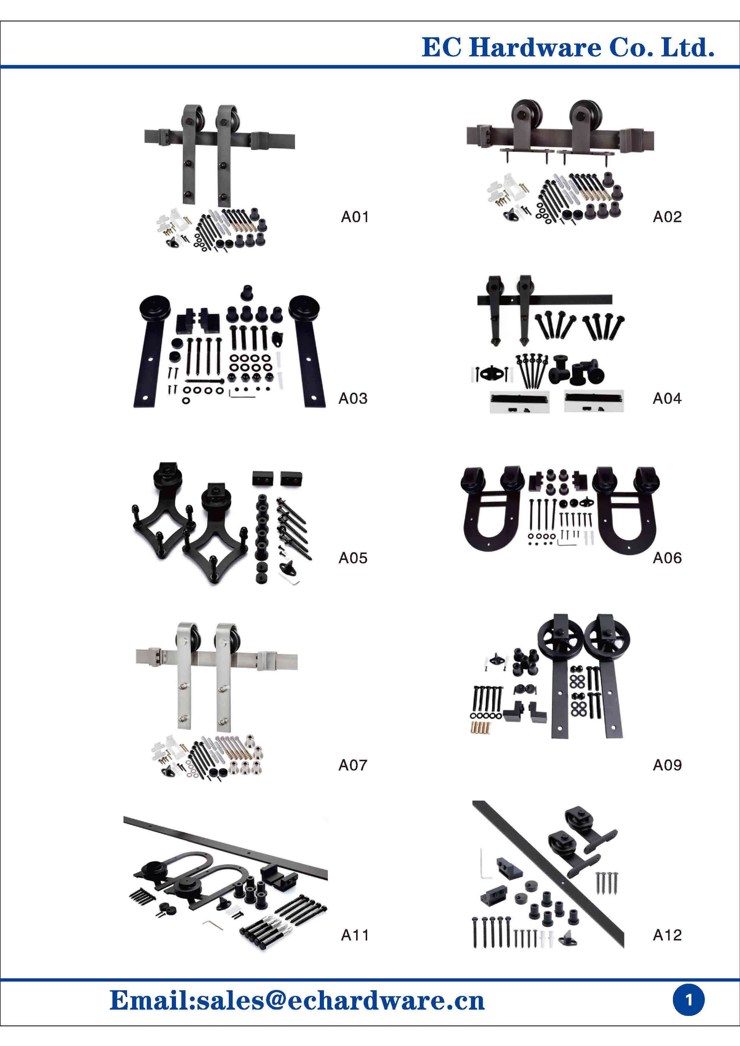 hardware de puerta de granero