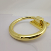 Mango de anillo de puerta polizada de oro de aleación de zinc