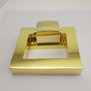Aleación de zinc Gold Square Ring Ring Gabinete Patera de la puerta de la puerta del tirar de los anillos Manijas de cajón 