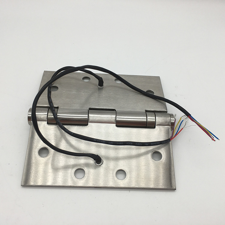 Bisagra de puerta electrificada