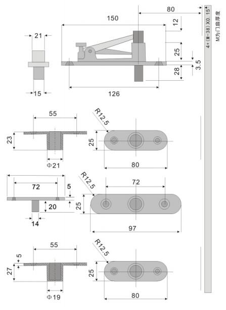 kit de bisagra invisidoor