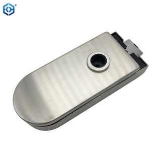 Cerradura de puerta de vidrio redonda redonda de acero inoxidable SSS sin cerradura