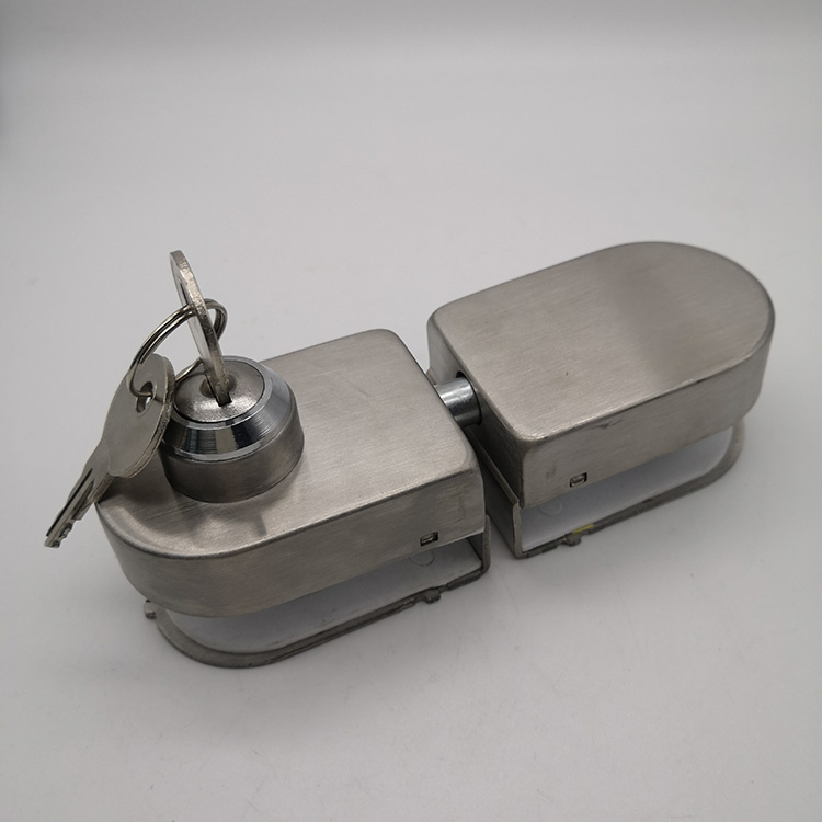 cerradura de puerta de vidrio de un solo lado