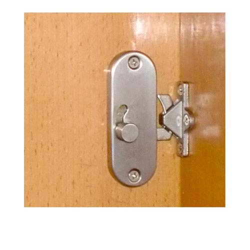 Cerradura de puerta corrediza de granero, pestillos de puerta de 180  grados, pestillos de puerta resistentes, cerradura de cerrojo de seguridad  para