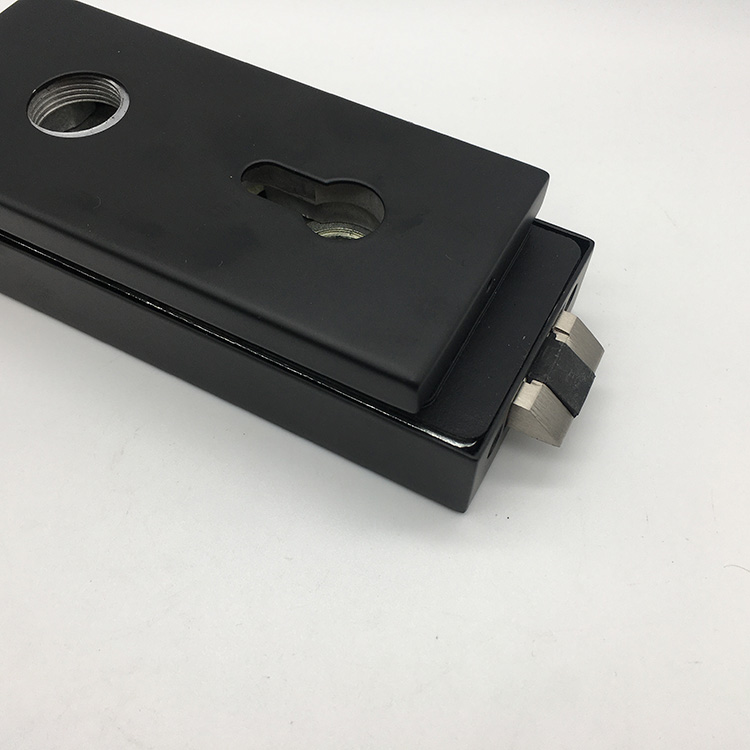 Cerradura de manija de palanca lateral doble negra