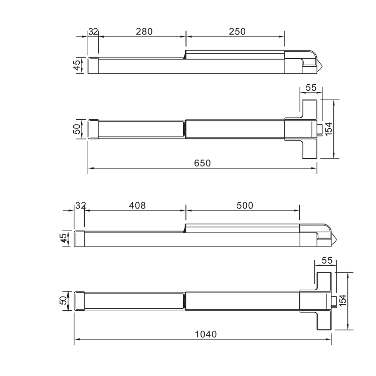 Cerraduras de puerta de salida de emergencia