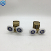  Ruedas corredizas de 26 mm de baño Ruedas de la ducha redonda ruedas de rodillos gemelos