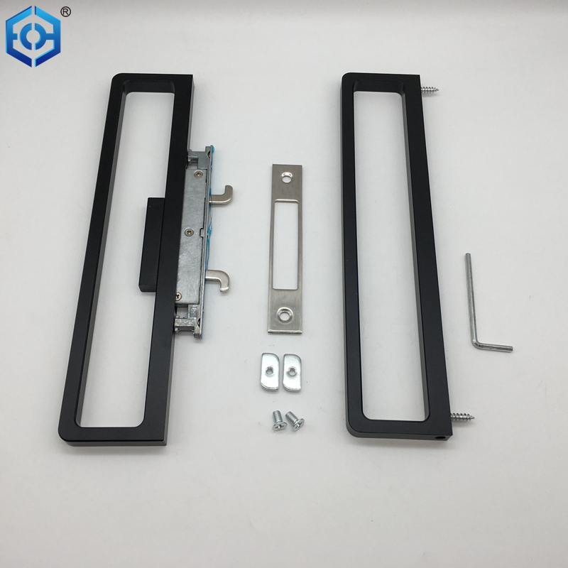 Lock de puerta corredera de aleación de aleación de aluminio delgado de aluminio del aluminio delgado