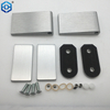 Bisagra de puertas de vidrio de aluminio plateado para puertas de vidrio espesor de vidrio 10 mm