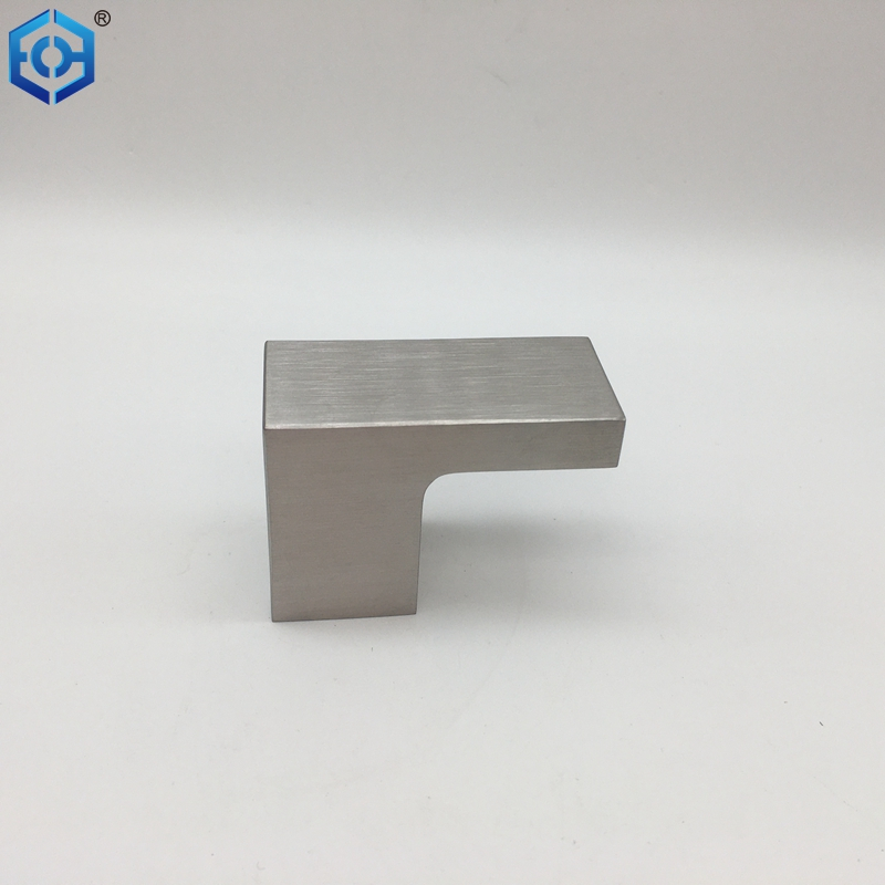 Manijas de puertas de vidrio de baño de acero inoxidable sólido.