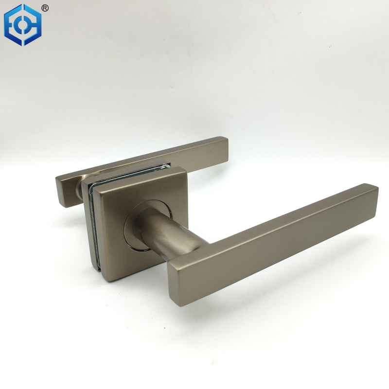  Planegas de palanca de puerta interna de acero inoxidable de acero inoxidable de oro negro con manchado de oro plateado