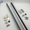 Sello inferior de puerta automático de aluminio montado en superficie, 36" de largo, sello debajo de la puerta con doble sello de neopreno 