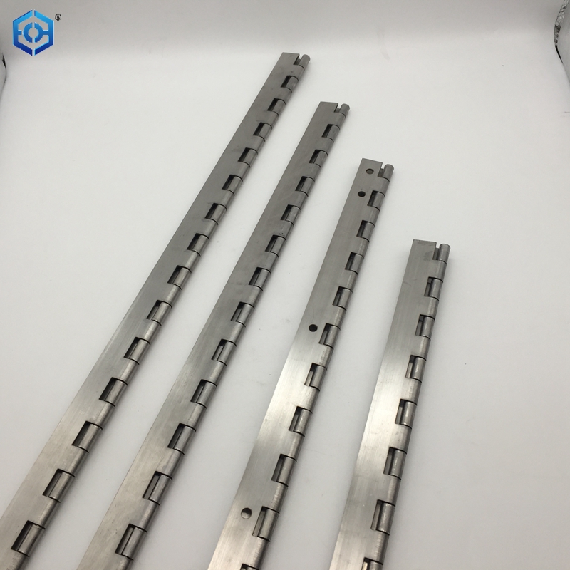 Bisagras de piano de acero inoxidable pulido de alta resistencia para caja de almacenamiento de gabinetes de barcos