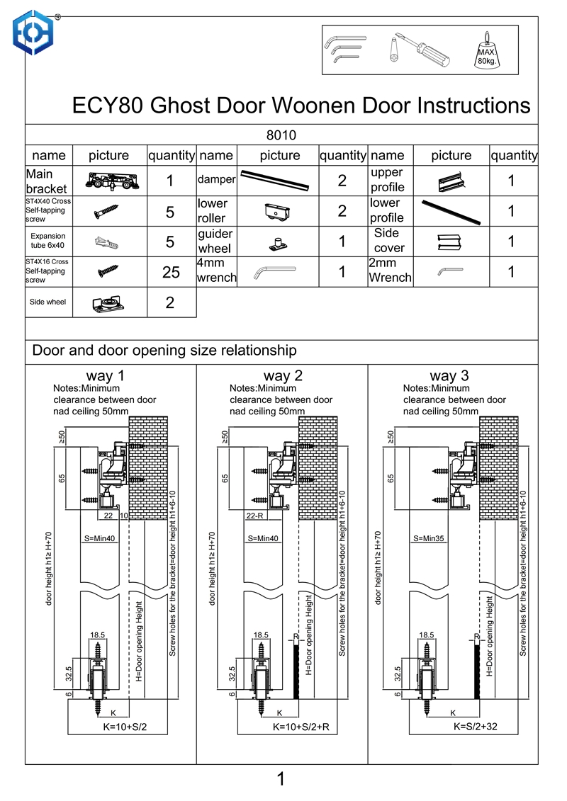 puerta corredera madera fantasma
