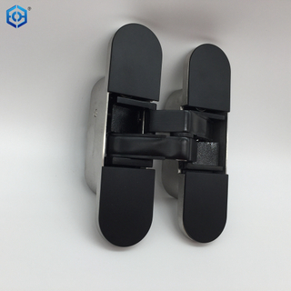 Bisagras de puerta ocultadas de 180 grados ajustables 2.o de acero inoxidable plateado de espesor moderno suave y cercano de 40 mm 