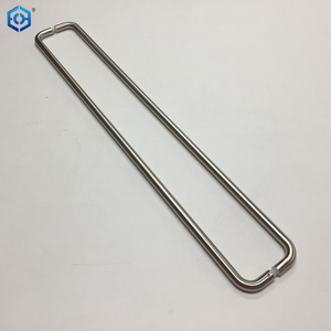 Herrajes de baño de acero inoxidable PSS, puerta de vidrio francesa Rube redonda, tiradores comerciales de empuje y tracción