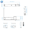 Pernos rasantes resistentes automáticos de acero inoxidable SS304 para puerta de madera