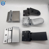 Bisagra de pivote de vidrio de aluminio cromado para vidrio de vidrio interior de vidrio a la pared