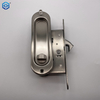 Bargas únicas de acero inoxidable Bloqueo de puerta corredera CLAQUETA INVISIBLE Mango empotrado Puerta de hardware de hardware 