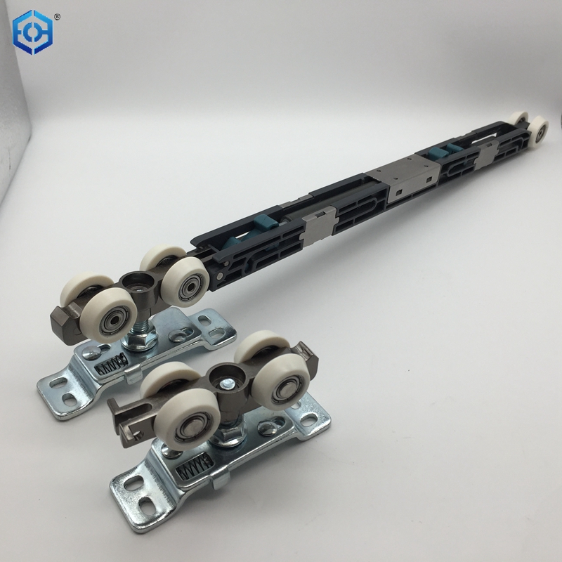 Sistema de rodillos de puerta corredera de vestuario