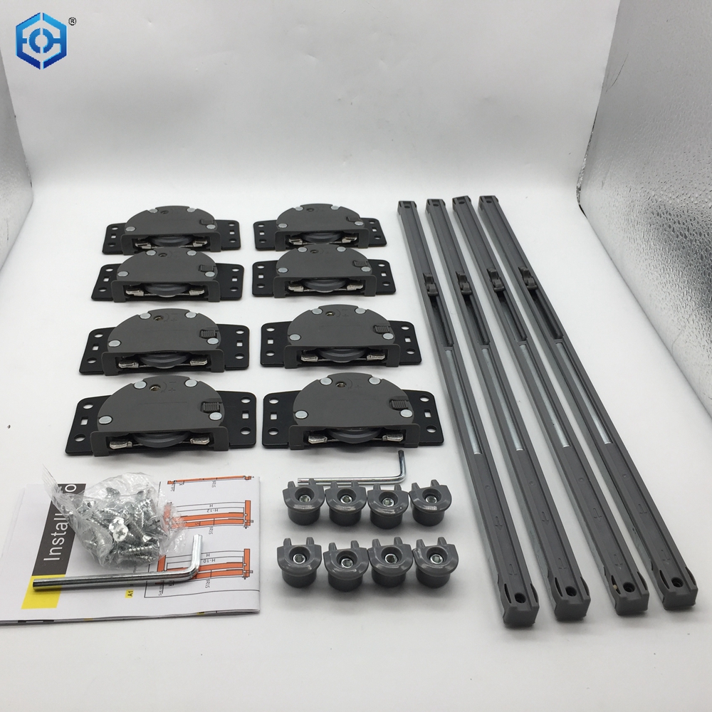 El mejor precio, accesorios de Hardware para guardarropa, rodillo oculto para puerta corredera