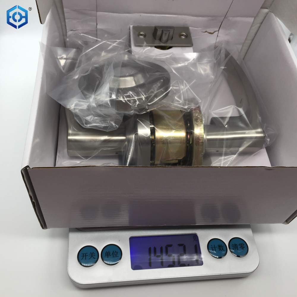 Cerradura de puerta de palanca cilíndrica comercial resistente de acero inoxidable ANSI A156.2 Grado 2