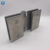 Bisagra de vidrio de acero inoxidable cepillado Bisagra de vidrio plegable Hardware para puerta de patio