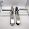 Contraseña de bloqueo de huellas dactilares Poorknob ajustable plateado impermeable para apartamento