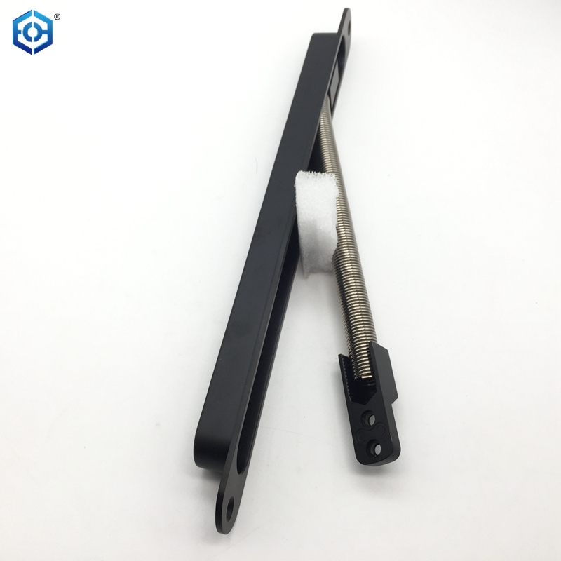 Lazo negro de la puerta de la aleación de aluminio para la protección del alambre del control de acceso del montaje de la mortaja