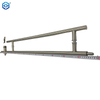 Tirador de escalera con cerradura de diseño, de acero inoxidable cepillado, 52-7/8" 